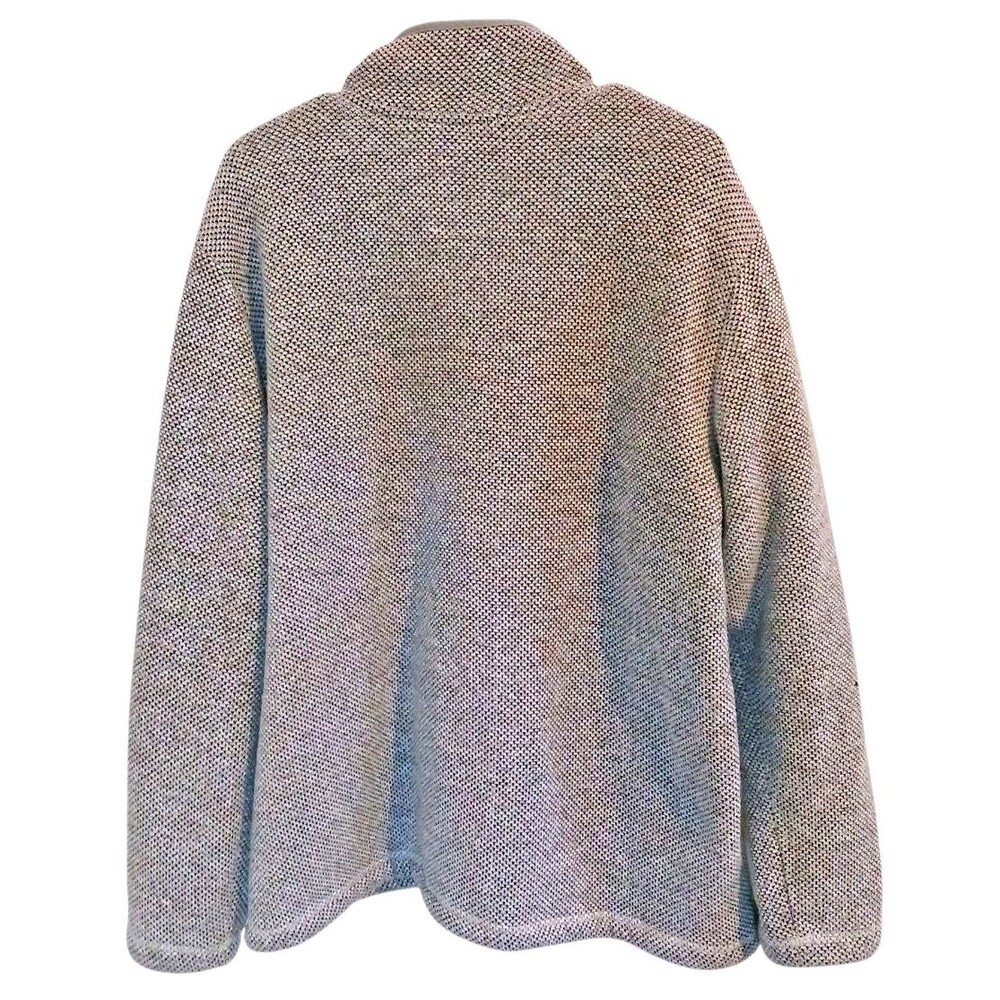 Orvis Men’s Quarter Zip Gray Brighton Sherpa Lined Pullover Sweater Sz XL Jacket - Picture 3 of 8